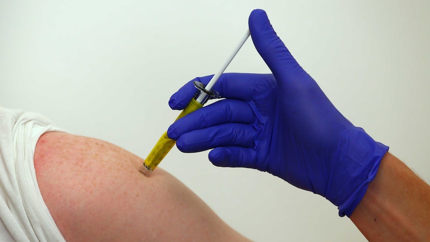 A vaccine jab