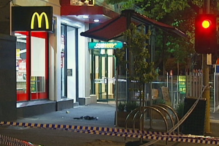 Scene of fatal assault outside fast food restaurant in Melbourne22