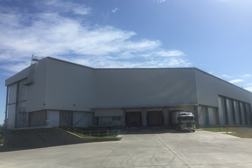 The processing plant has three cold chain loading docks.