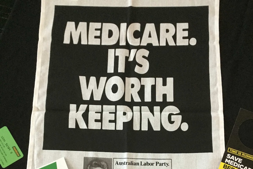 'Save Medicare' campaign items at the National Library.