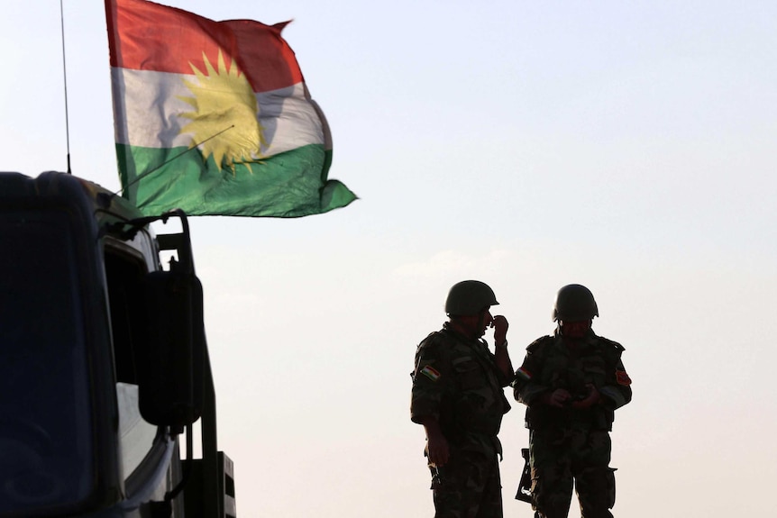Iraqi Kurdish Peshmerga fighters