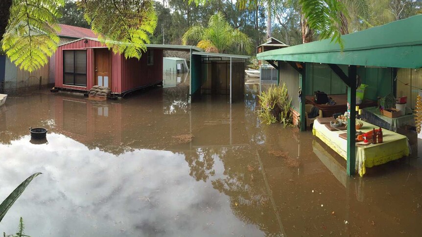 Flood damage of a property at Old Erowal Bay