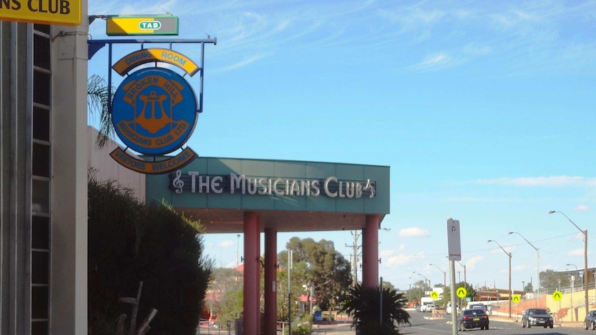 The exterior of a club.