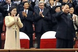 Kim Jong Un and his wife Ri Sol-Ju attend a concert