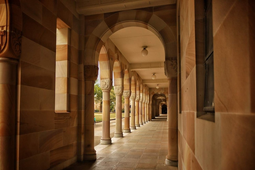 Great Court walkway at the University of Queensland.