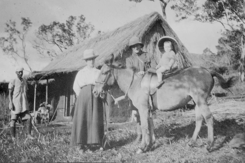 Rena, Hugh and Walter Brockway in British East Africa.