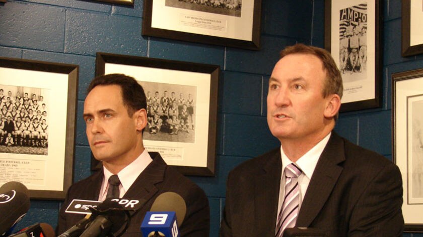Trevor Nisbett and Mark Barnaba (left)