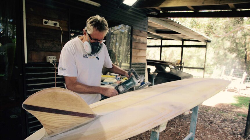 Wayne Winchester restores vintage surfboards on WA's south coast