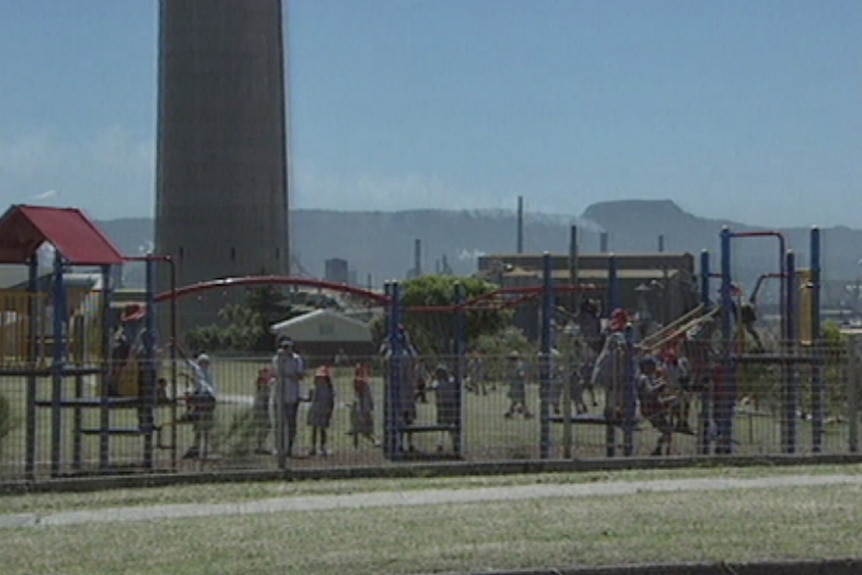 Port Kembla primary school next to the smelter