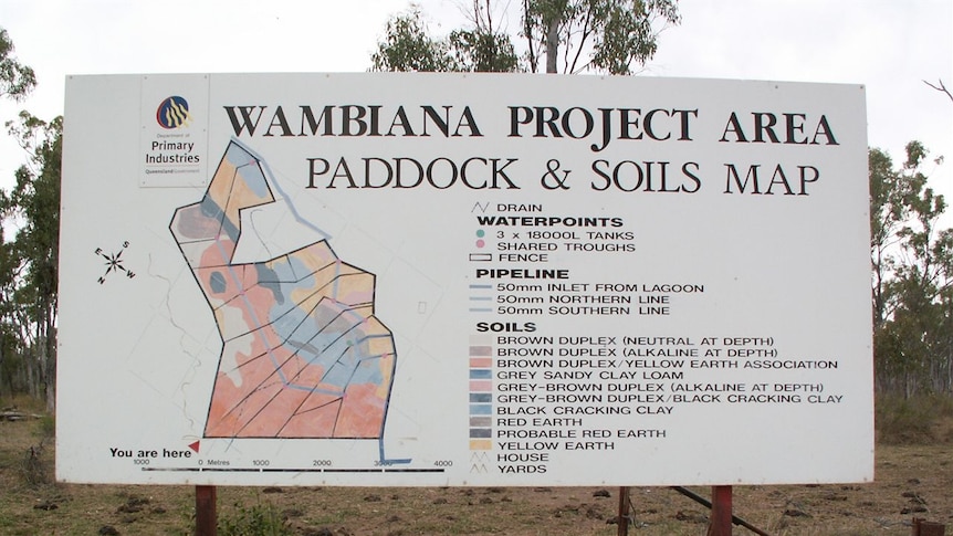 NQ grazing trial Wambiana sign 1