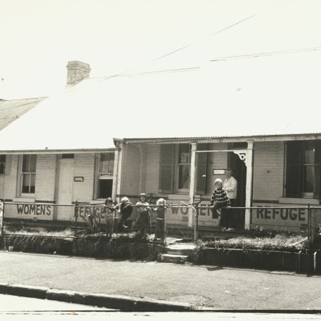 An archival shot of buildings that held the Elsie Women's Refuge