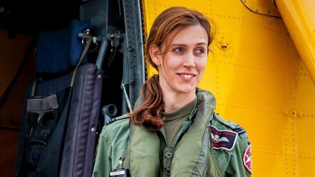 Ayla Holdom spent seven years as an RAF search-and-rescue pilot.