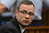 Oscar Pistorius sits in dock during his trial