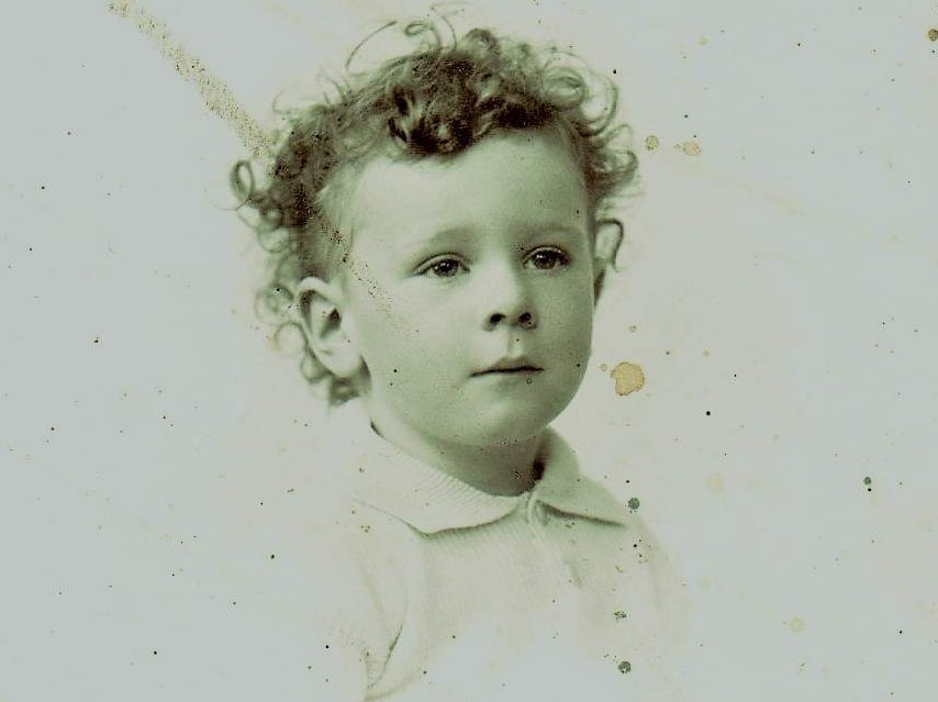 Hugh Brockway pictured at two years, 10 months