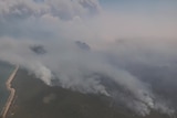 Bushfire as seen from a plane