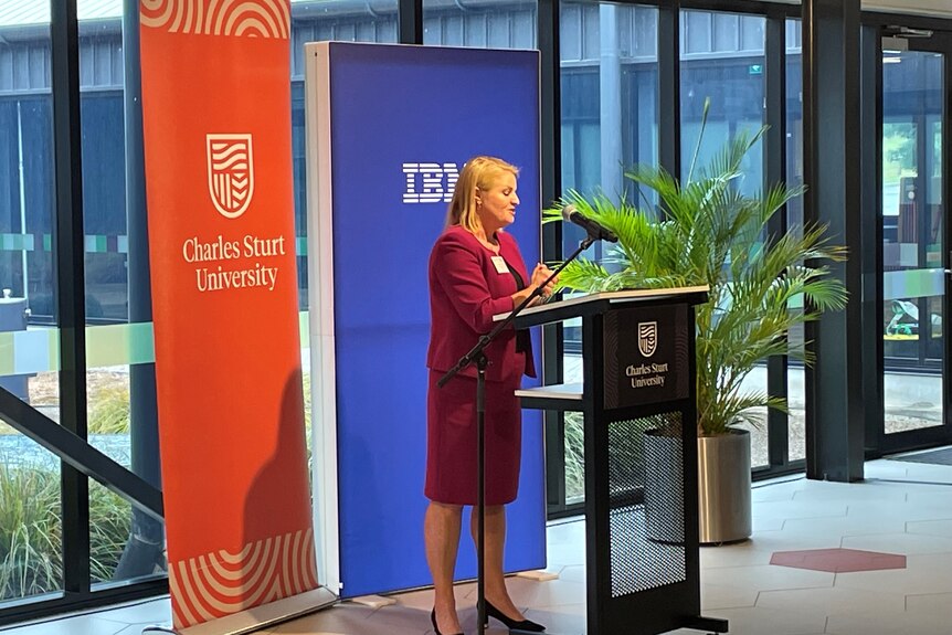 IBM Australia Managing Director Katrina Troughton at Charles Sturt University