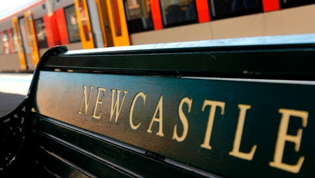 Newcastle train station, heavy rail line generic