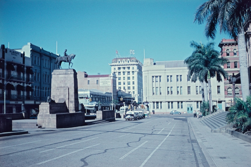 King George Square, Brisbane, 1954.