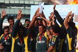 Younus (c) led Pakistan to victory in the Twenty20 World Cup in England.