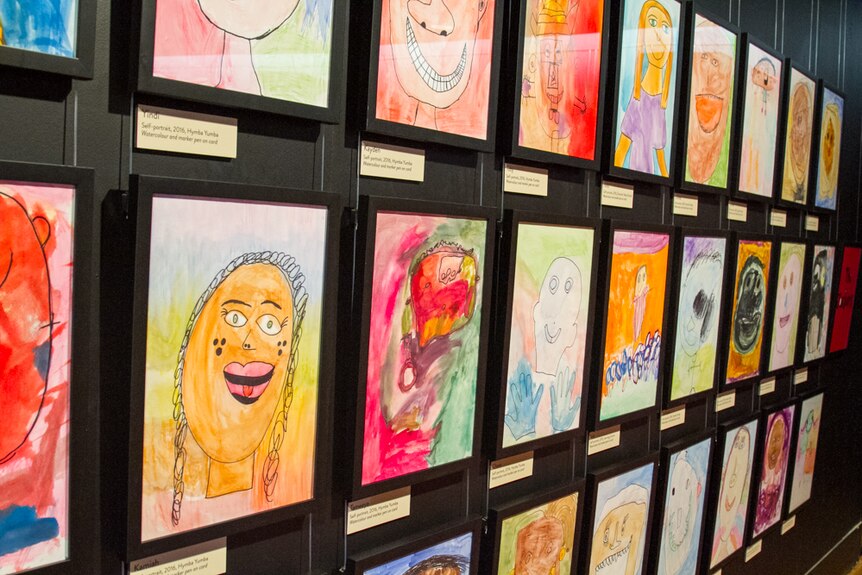 Jarjums were encouraged to draw, paint and sketch portraits of themselves displaying how they feel.