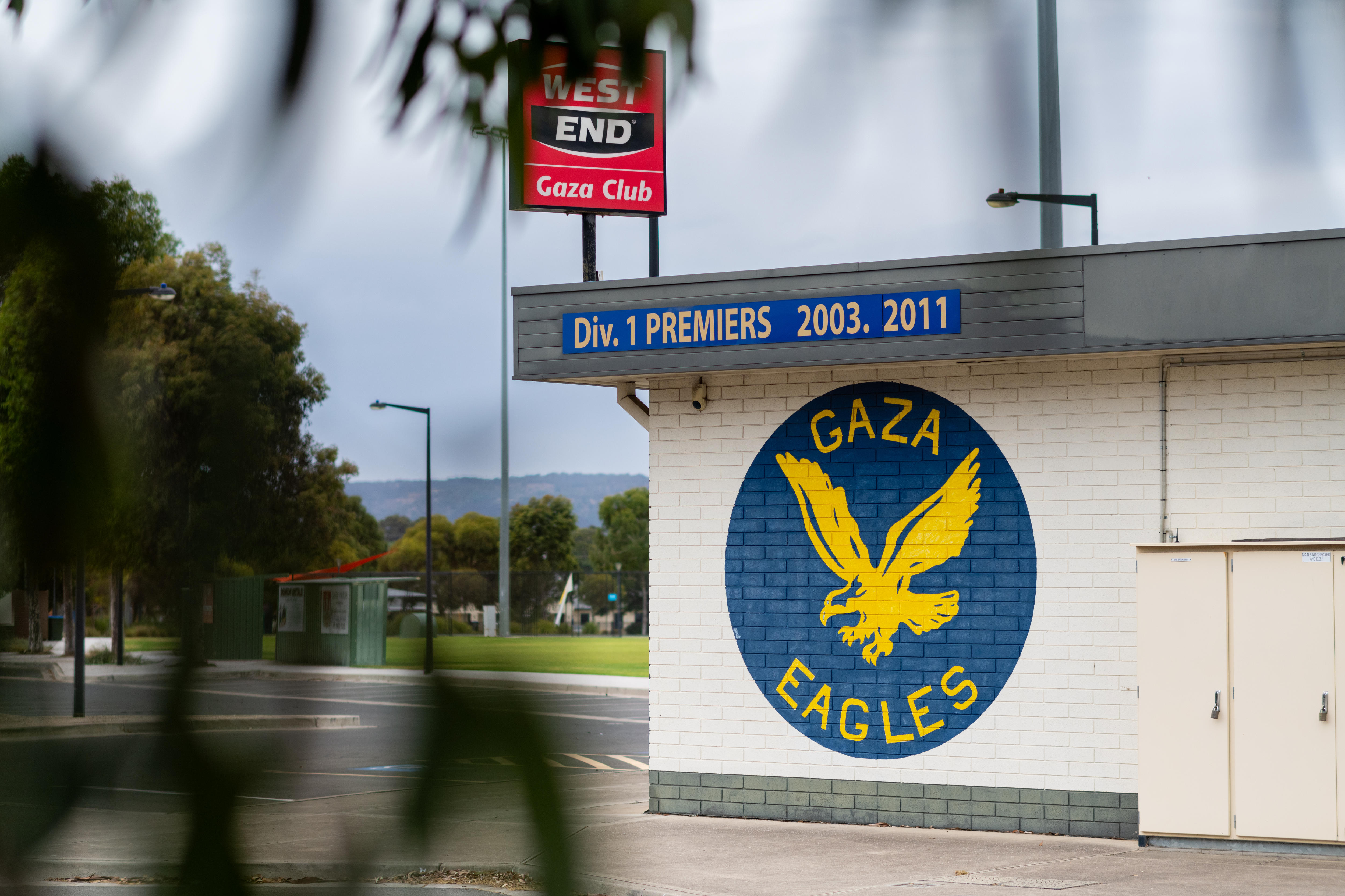 A Gaza Football Club sign.